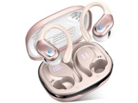 Earphones with ENC Noise Canceling Mic, 3D Bass Over Ear bud with Earhooks for Android, iOS, Workout, Gym, Rosegold - Newegg.com