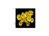 Yellow Daisy Shower Curtains for Bathroom, Blooming Young Daisies Wild Flower Black and Yellow Art Fabric Shower Curtain, Nature...