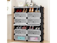 Costway 12 Cubic Portable Shoe Rack Shelf Cabinet Storage Closet Organizer Home Furni - Newegg.com