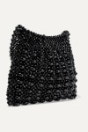 Black Mira beaded satin shoulder bag | Loeffler Randall | NET-A-PORTER