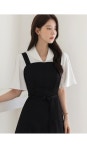 노바인 숄카라 핀턱 소매 블라우스 - 시크라인 노바인 숄카라 핀턱 소매 블라우스