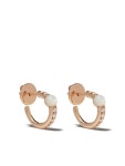 Pomellato 18K 로즈 골드 마마 논 마마 자개 앤 다이아몬드 후프... 18K 로즈 골드 마마 논 마마 자개 앤 다이아몬드 후프 이어링 - Farfetch