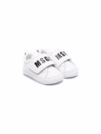 엠에스엠컴퍼니에코식당 | MSGM Kids 로고 프린트 에코 가죽 스니커즈 - Farfetch