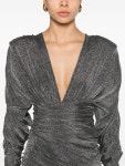 에렉스후와후와현대 | Alexandre Vauthier 주름 루렉스 미디 드레스 - Farfetch