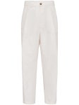 투와이네트웍스 | Brunello Cucinelli 드릴 팬츠 | 화이트 | FARFETCH KR