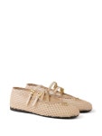 Prada Mesh Ballet Flats | Neutrals | FARFETCH AU