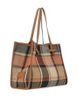 마르셀라의류디자인 | MARCELLA CLUB Marcella Plaid knot-detail Tote Bag | 브라운 | FARFETCH KR