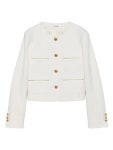 Max Mara 셔츠 칼라 집업 재킷 | 화이트 | FARFETCH KR