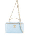 CHANEL Pre-Owned 퀼팅 체인 백 | 블루 | FARFETCH KR