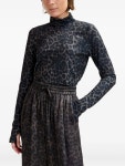 Essentiel Antwerp 이스페렌자 레오파드 프린트 썸 홀 티셔츠 | 블랙 | FARFETCH KR