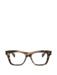 Oliver Peoples 미스 올리버-R 스퀘어 프레임 안경 | 브라운 | FARFETCH KR