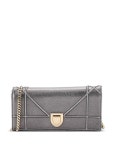Christian Dior Pre-Owned 디오라마 크로아지에르 체인 워치 그레인 카프스킨 클러치 | 메탈릭 톤 | FARFETCH KR
