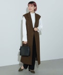 두손아이앤티엘 | BEAMS HEART(ビームス ハート)ロングトレンチ ジレ(トップス ベスト)通販|BEAMS BEAMS HEART(ビームス ハート)ロングトレンチ...