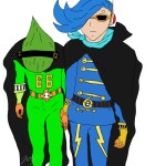 Niji y Yonji Vinsmoke meme evangelion - ibisPaint