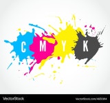 CMYK Ink Splash Logo Royalty Free Vector Image CMYK Ink Splash Logo Vector Image on VectorStock
