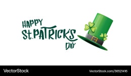 Saint patricks day horizontal banner – Royalty-Free Vector | VectorStock