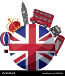 United Kingdom Flags and Landmarks Royalty Free Vector Image United Kingdom Flags and Landmarks vector image on VectorStock