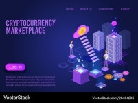 Cryptocurrency Marketplace Isometric Royalty Free Vector Cryptocurrency Marketplace Isometric Vector Image on VectorStock