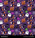 Halloween Candy Pattern Background – Royalty-Free Vector | VectorStock