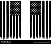 Distressed American Flag – Royalty-Free Vector | VectorStock