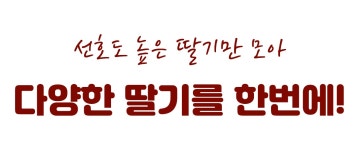 오엪오엪 | 특별할인가ㅣ다양하게 만나는 초~달달 딸기6종, 저렴하게 만나보세요! by 올데이온