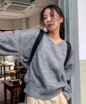 쇼아홈 소 라운드 니트 긴팔 울 스웨터