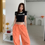 바닐라세컨드 디디랍빠배색크롭티
