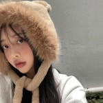 드리뮤즈주식회사 곰돌 베어 퍼 귀마개 방한 보넷 비니