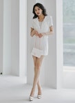 깜장오리 데무어 카라 레이스 원피스