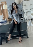 코코마랑 마크 포니 깅엄 체크 셔츠 (블랙 소라) 강추*