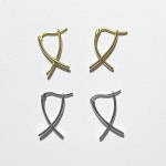 실버925 18k 골드 디엑스 원터치 귀걸이 (2 Color)