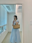 히얼위아 백 버튼 원피스