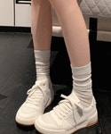탑루트 Toproot | 루트스튜디오 소가죽 꾸안꾸 데일리 메쉬 배색 하이탑 스니커즈 3.5cm-gsgmens