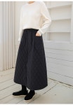 시크폭스 - 로아레 퀼팅 패딩 스커트_54SK1261