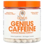 The Genius Brand, Genius 카페인, 100mg, 베지 캡슐 100정