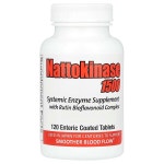 Naturally Vitamins, Nattokinase 1500, 전신 효소 보충제, 장용성 정제 120정