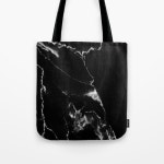 Black Marble I Tote Bag by THE AESTATE | Society6 Black Marble I Tote Bag by THE AESTATE