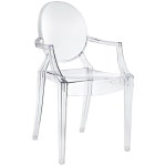 Nicer Furniture Philippe Starck Louis XVI Ghost Chair with Arms in Clear Dining Room Chair / 5 / Clear / AP6128C-5 BuildDirect...