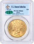 1879-S $20 PCGS/CAC MS62