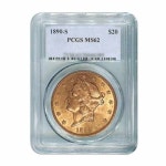 1890-S $20 Liberty PCGS MS62