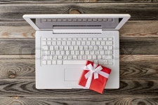 A studio photo of a Christmas office ... | Stock image | Colourbox