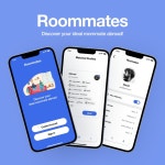 Roommate in DMC | 유학생 룸메이트 구하기 앱, 'Roommates', 앱 포트폴리오 - 크몽