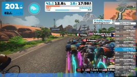 Strava에서 Luc L.님이 2022년 12월 28일에 수행한 40.0km 라이딩 활동 Zwift - Beach Island Loop in Watopia - Luc L.'s 40.0km...