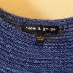Cable & Gauge Sweaters | Variegated Blues Cable Gauge Sweater Large | Poshmark Variegated blues, Cable & Gauge sweater Large