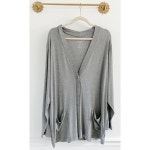 torrid | Sweaters | Torrid Gray Ribbed Snap Front Lounge Cardigan | Poshmark Torrid Gray Ribbed Snap Front Lounge Cardigan