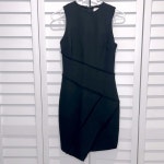 미카엘라제의방 | cinq a sept | Dresses | Cinq A Sept Black Dress Asymmetrical Hem Fringe Feature Sleeveless Lined Classic | Poshmark Cinq a sept...