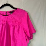 Lane Bryant | Tops | Lane Bryant Tunic Top Womens 22 Hot Pink Flowy Cotton Textured Lagenlook Boho | Poshmark Lane Bryant Tunic...