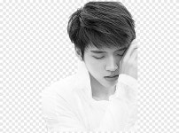 우헤어(woo Hair) | Woohyun Infinite Only Inspirit Write.., Woo Woo, face, black Hair png | PNGEgg