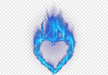 Blue flaming heart illustration, Light Heart Flame, Blue heart-shaped flame, blue, heart png | PNGEgg