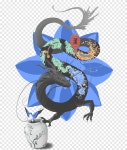 Art The Blue Lotus The Adventures of Tintin Tintin in Tibet Chang Chong-Chen, Tribute, dragon, fictional Character png | PNGEgg